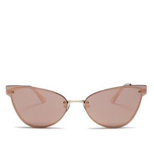 QUAY Lady Luck Mirrored Cat Eye Sunglasses, 48mm